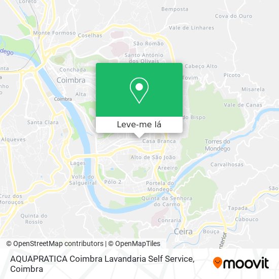 AQUAPRATICA Coimbra Lavandaria Self Service mapa