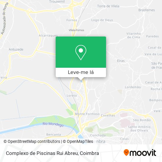 Complexo de Piscinas Rui Abreu mapa