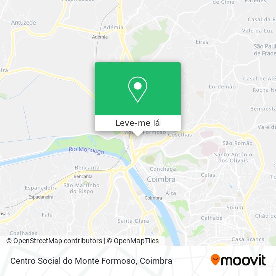 Centro Social do Monte Formoso mapa