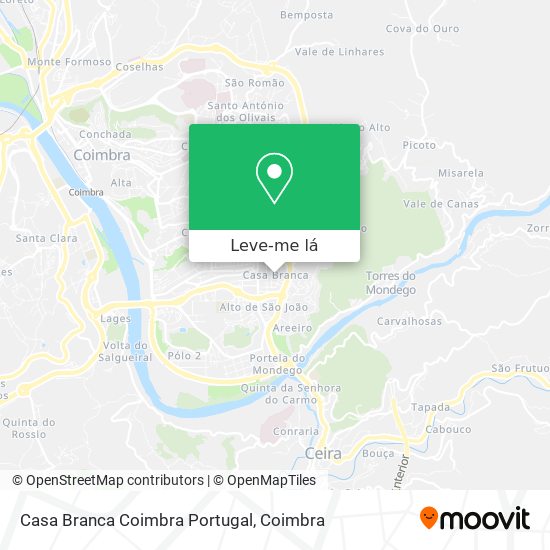 Casa Branca Coimbra Portugal mapa
