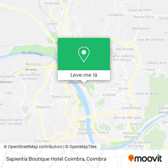 Sapientia Boutique Hotel Coimbra mapa