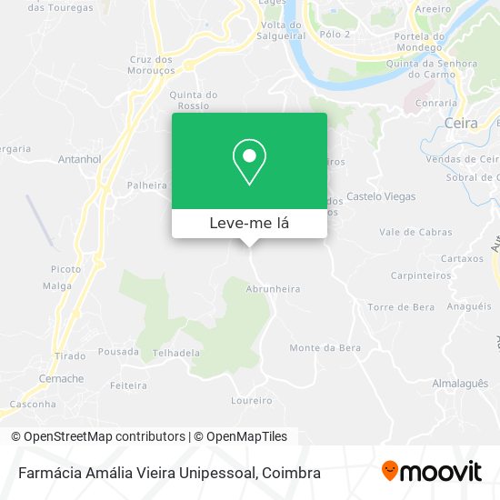 Farmácia Amália Vieira Unipessoal mapa