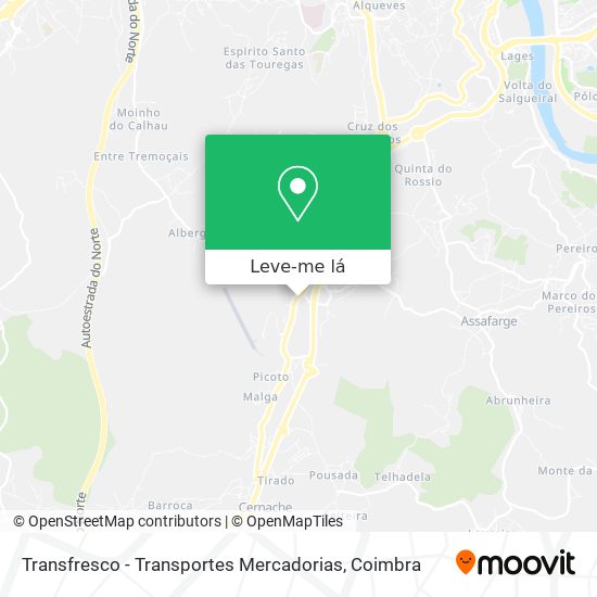 Transfresco - Transportes Mercadorias mapa