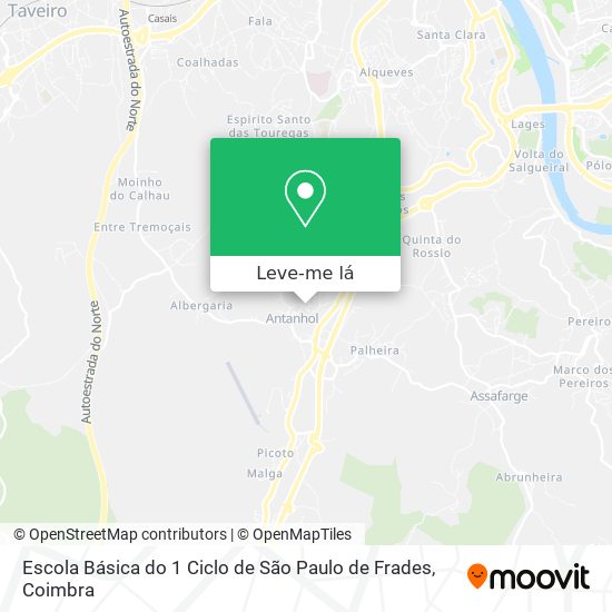 Escola Básica do 1 Ciclo de São Paulo de Frades mapa