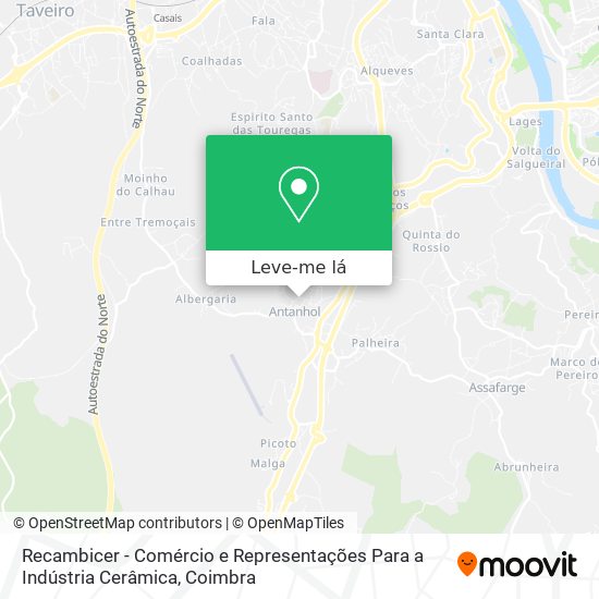 Recambicer - Comércio e Representações Para a Indústria Cerâmica mapa