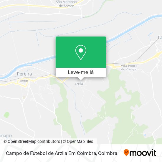 Campo de Futebol de Arzila Em Coimbra mapa