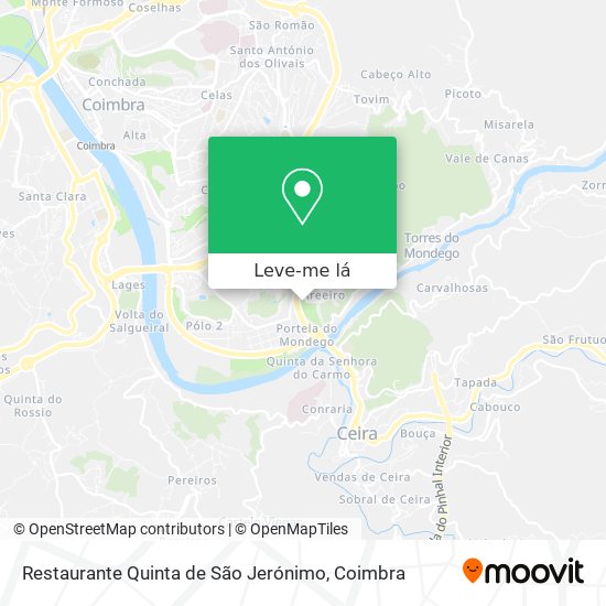 Restaurante Quinta de São Jerónimo mapa