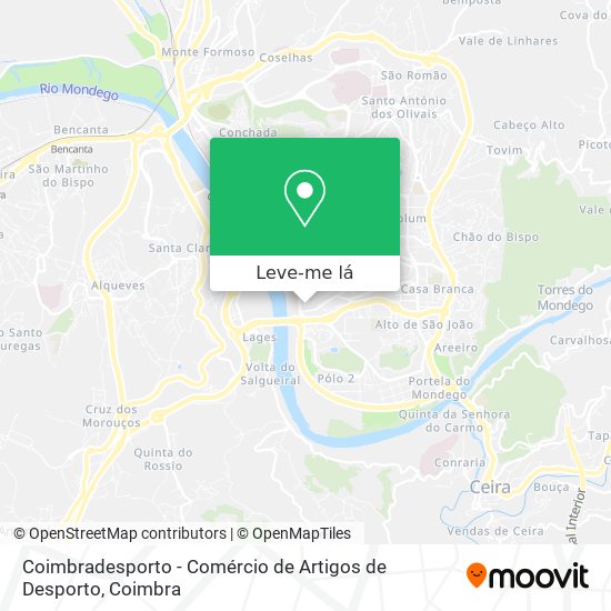Coimbradesporto - Comércio de Artigos de Desporto mapa