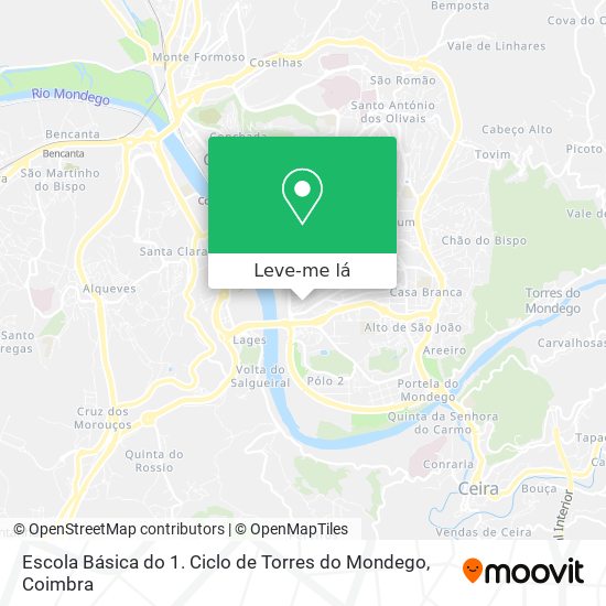 Escola Básica do 1. Ciclo de Torres do Mondego mapa