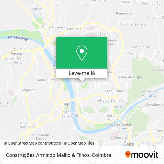 Construções Armindo Malho & Filhos mapa