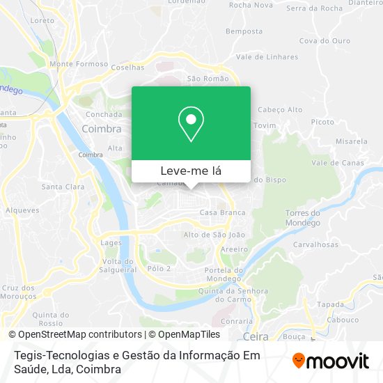 Tegis-Tecnologias e Gestão da Informação Em Saúde, Lda mapa