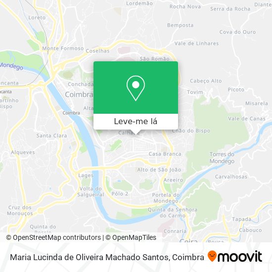 Maria Lucinda de Oliveira Machado Santos mapa
