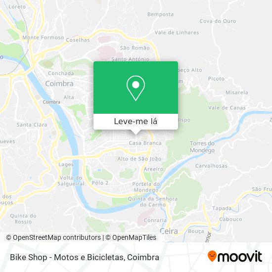 Bike Shop - Motos e Bicicletas mapa