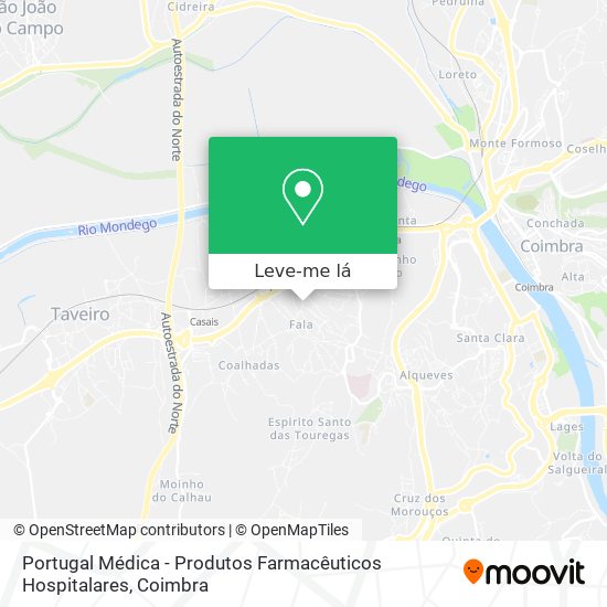Portugal Médica - Produtos Farmacêuticos Hospitalares mapa