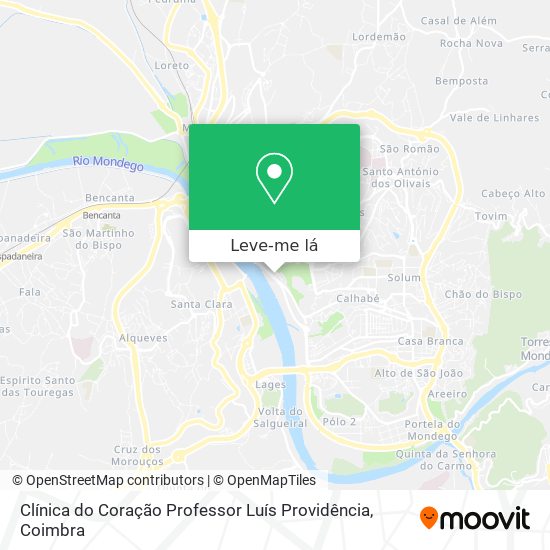 Clínica do Coração Professor Luís Providência mapa