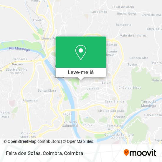 Feira dos Sofás, Coimbra mapa