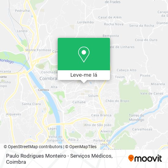 Paulo Rodrigues Monteiro - Serviços Médicos mapa