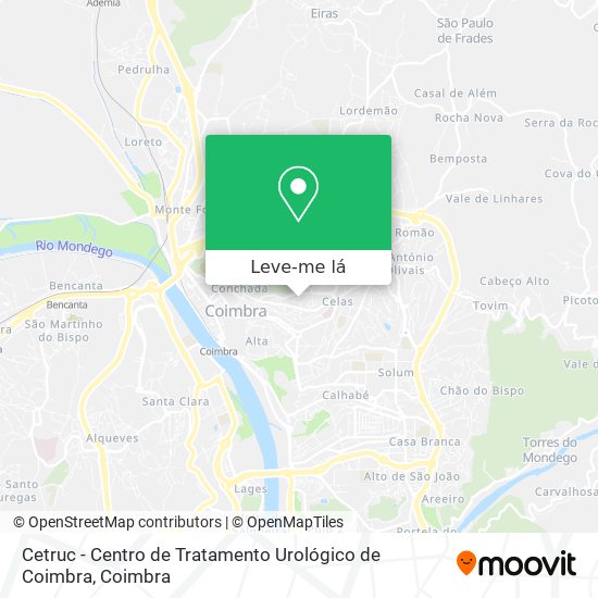 Cetruc - Centro de Tratamento Urológico de Coimbra mapa
