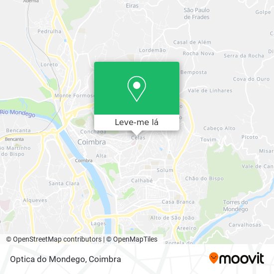 Optica do Mondego mapa