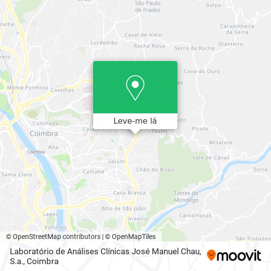 Laboratório de Análises Clínicas José Manuel Chau, S.a. mapa