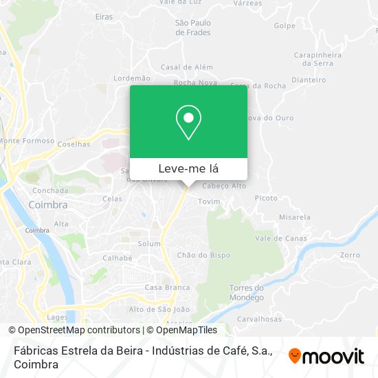 Fábricas Estrela da Beira - Indústrias de Café, S.a. mapa