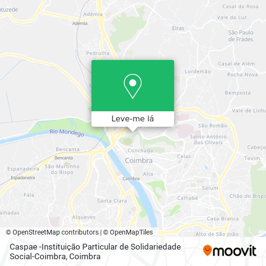 Caspae -Instituição Particular de Solidariedade Social-Coimbra mapa