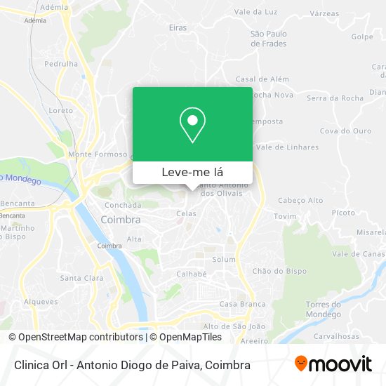 Clinica Orl - Antonio Diogo de Paiva mapa