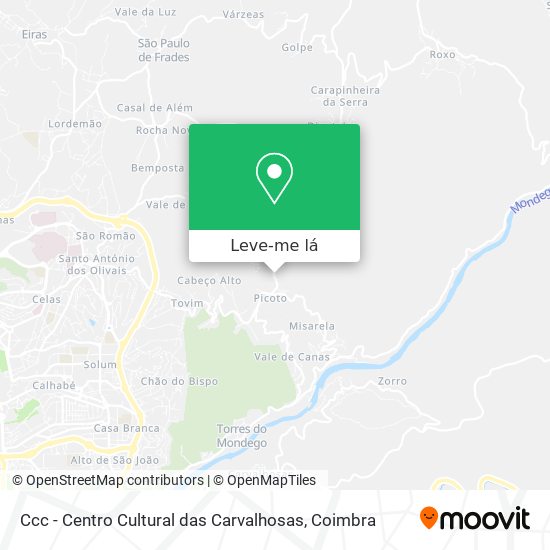 Ccc - Centro Cultural das Carvalhosas mapa