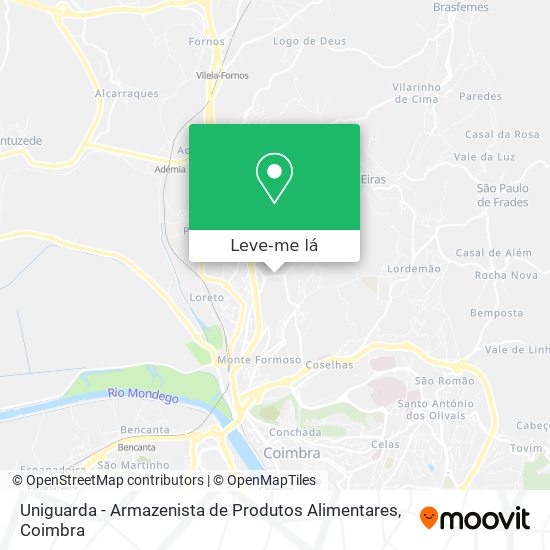 Uniguarda - Armazenista de Produtos Alimentares mapa
