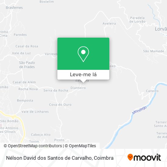 Nélson David dos Santos de Carvalho mapa