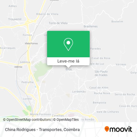 China Rodrigues - Transportes mapa