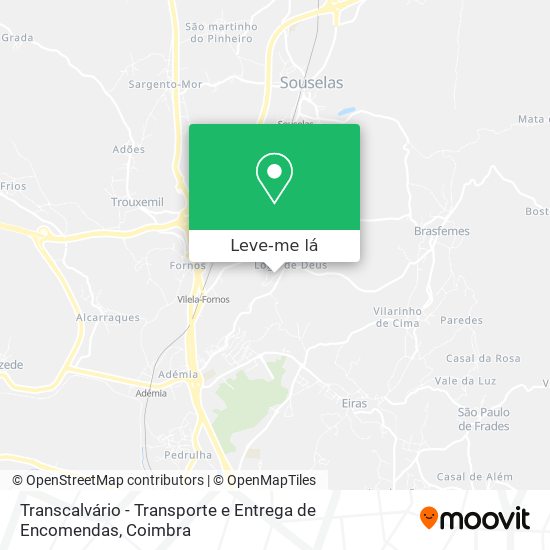 Transcalvário - Transporte e Entrega de Encomendas mapa
