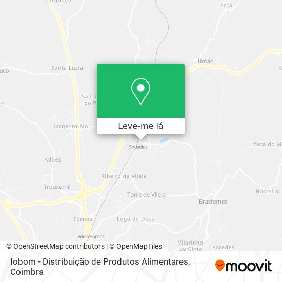Iobom - Distribuição de Produtos Alimentares mapa