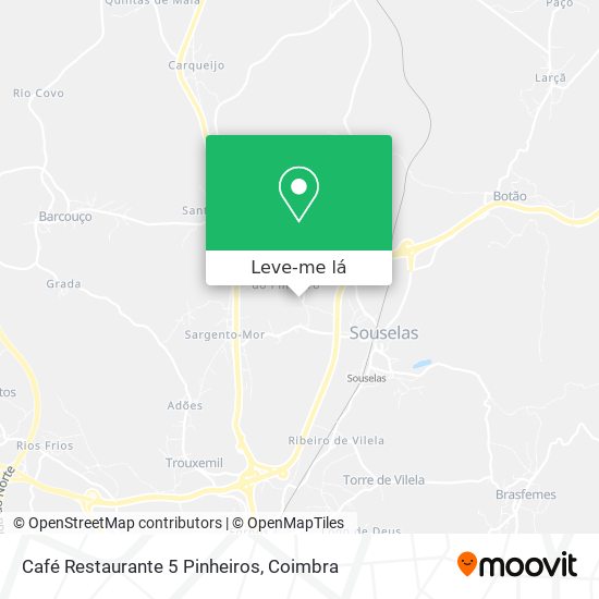 Café Restaurante 5 Pinheiros mapa