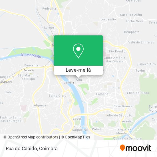 Rua do Cabido mapa