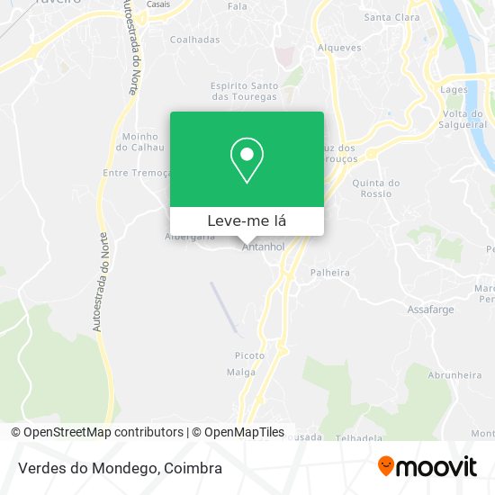 Verdes do Mondego mapa