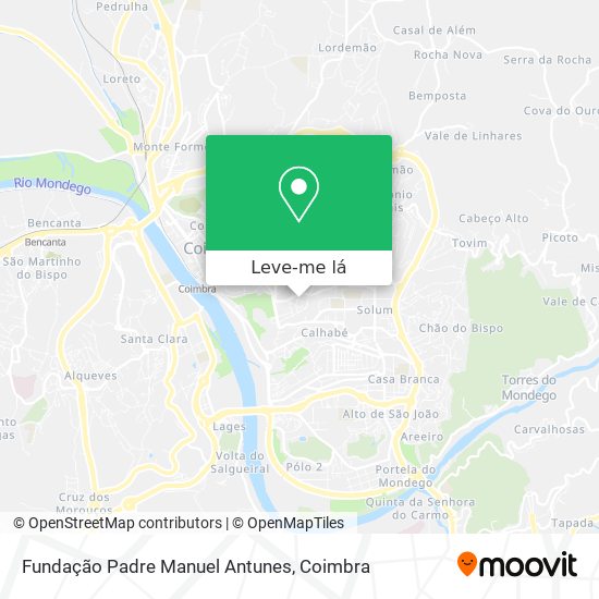 Fundação Padre Manuel Antunes mapa