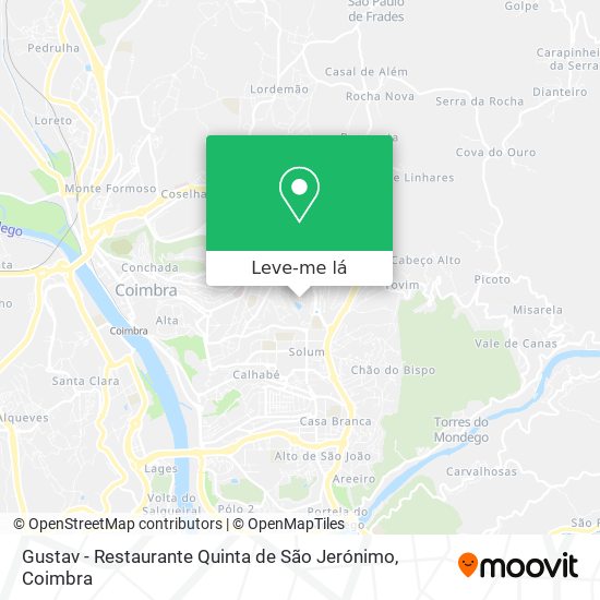 Gustav - Restaurante Quinta de São Jerónimo mapa