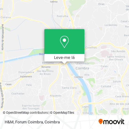 H&M, Forum Coimbra mapa
