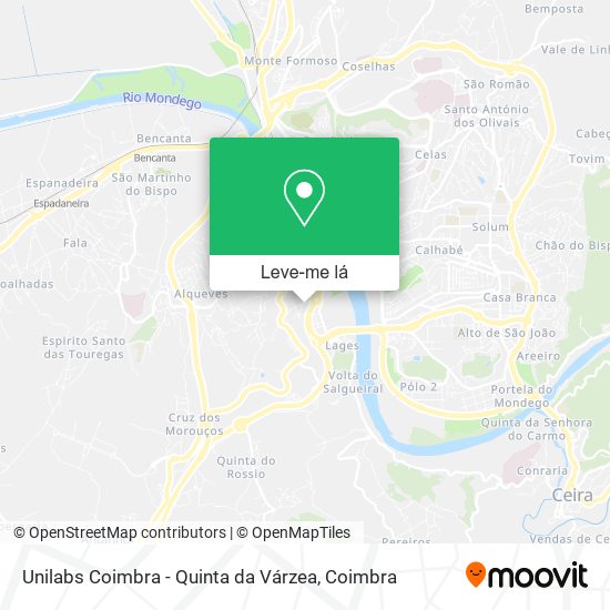 Unilabs Coimbra - Quinta da Várzea mapa