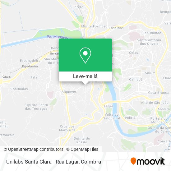 Unilabs Santa Clara - Rua Lagar mapa