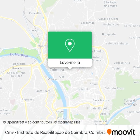 Cmv - Instituto de Reabilitação de Coimbra mapa