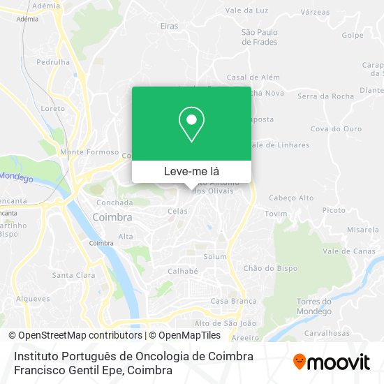 Instituto Português de Oncologia de Coimbra Francisco Gentil Epe mapa