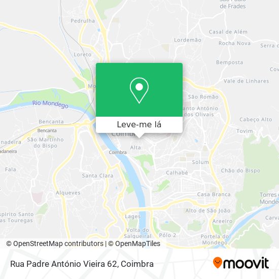Rua Padre António Vieira 62 mapa
