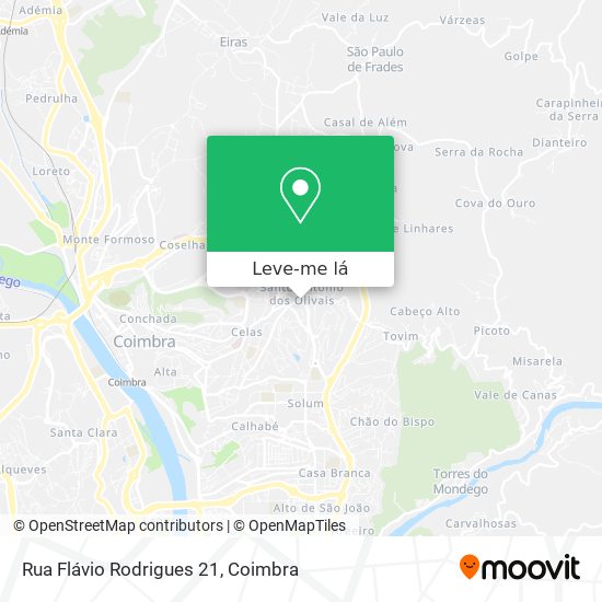 Rua Flávio Rodrigues 21 mapa
