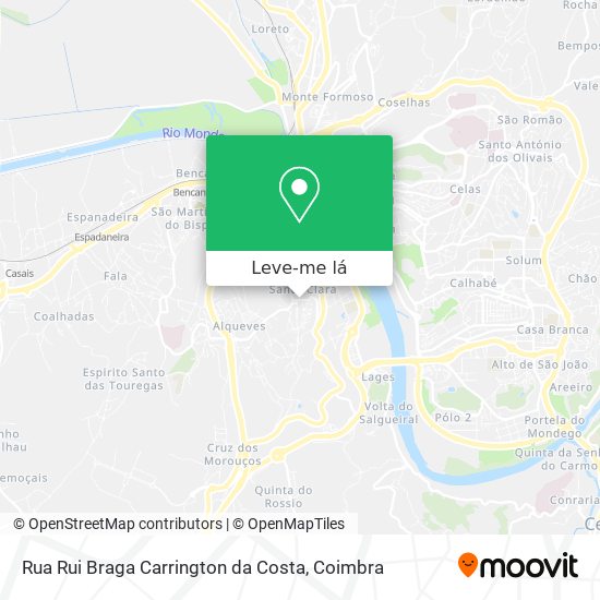 Rua Rui Braga Carrington da Costa mapa