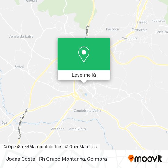 Joana Costa - Rh Grupo Montanha mapa