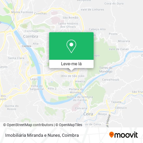 Imobiliária Miranda e Nunes mapa