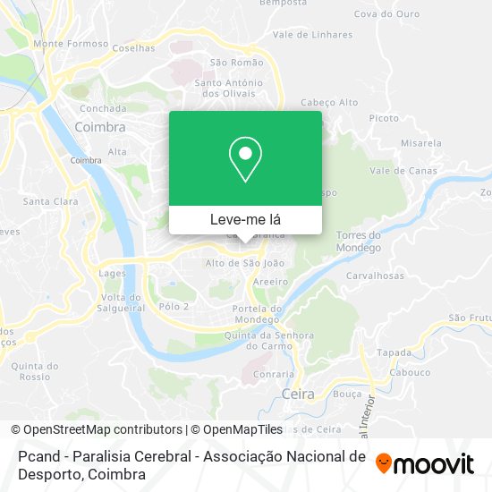 Pcand - Paralisia Cerebral - Associação Nacional de Desporto mapa