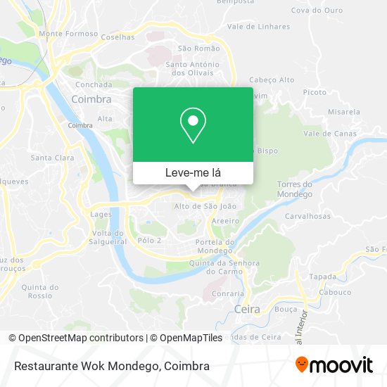 Restaurante Wok Mondego mapa
